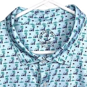 Anchor Boys All Over Print Men's Golf Performance Short Sleeve Polo Shirt 2XL